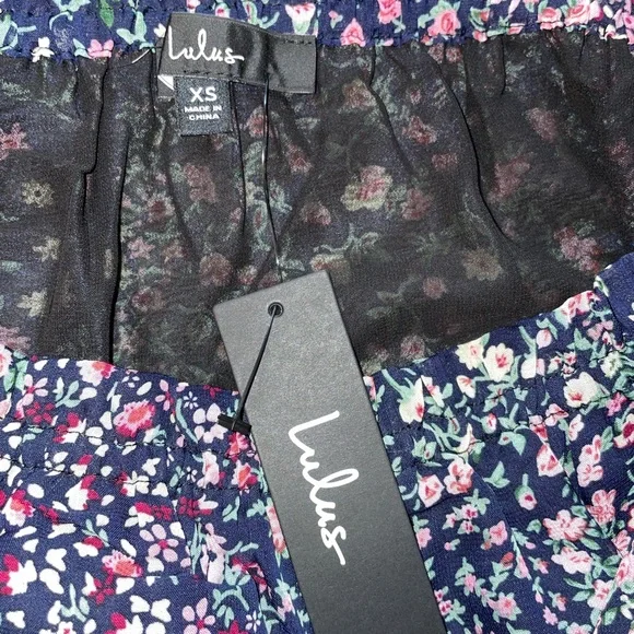 Lulus Neva Navy‎ Blue Floral Print Off-the-Shoulder Maxi Dress - Picture 9 of 10